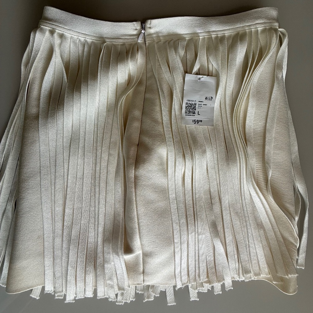 Fringe mini skirt